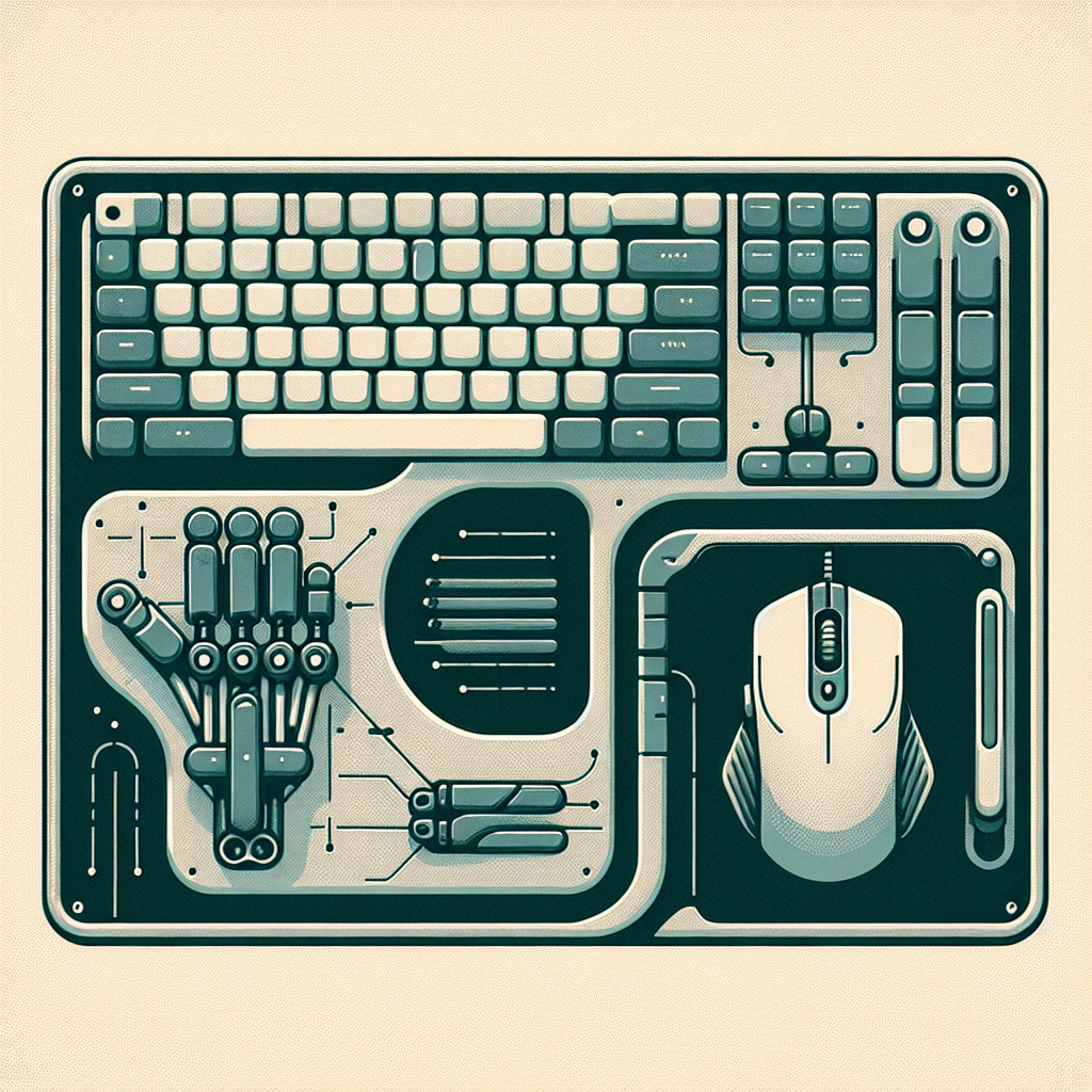 ergonomic keyboard and mouse setup