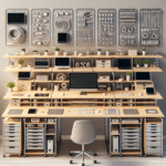 desks with cable management for home office
