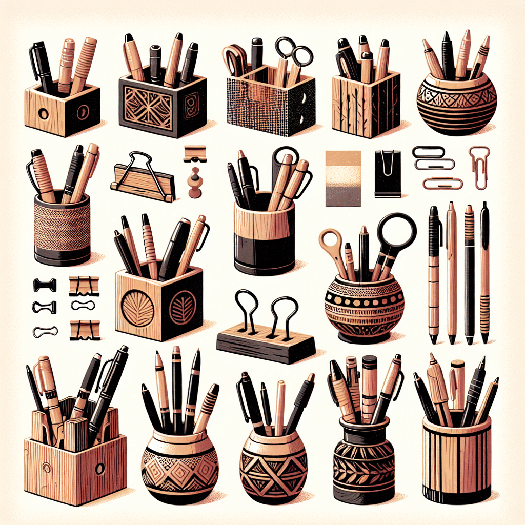pen holders and stationery organizers