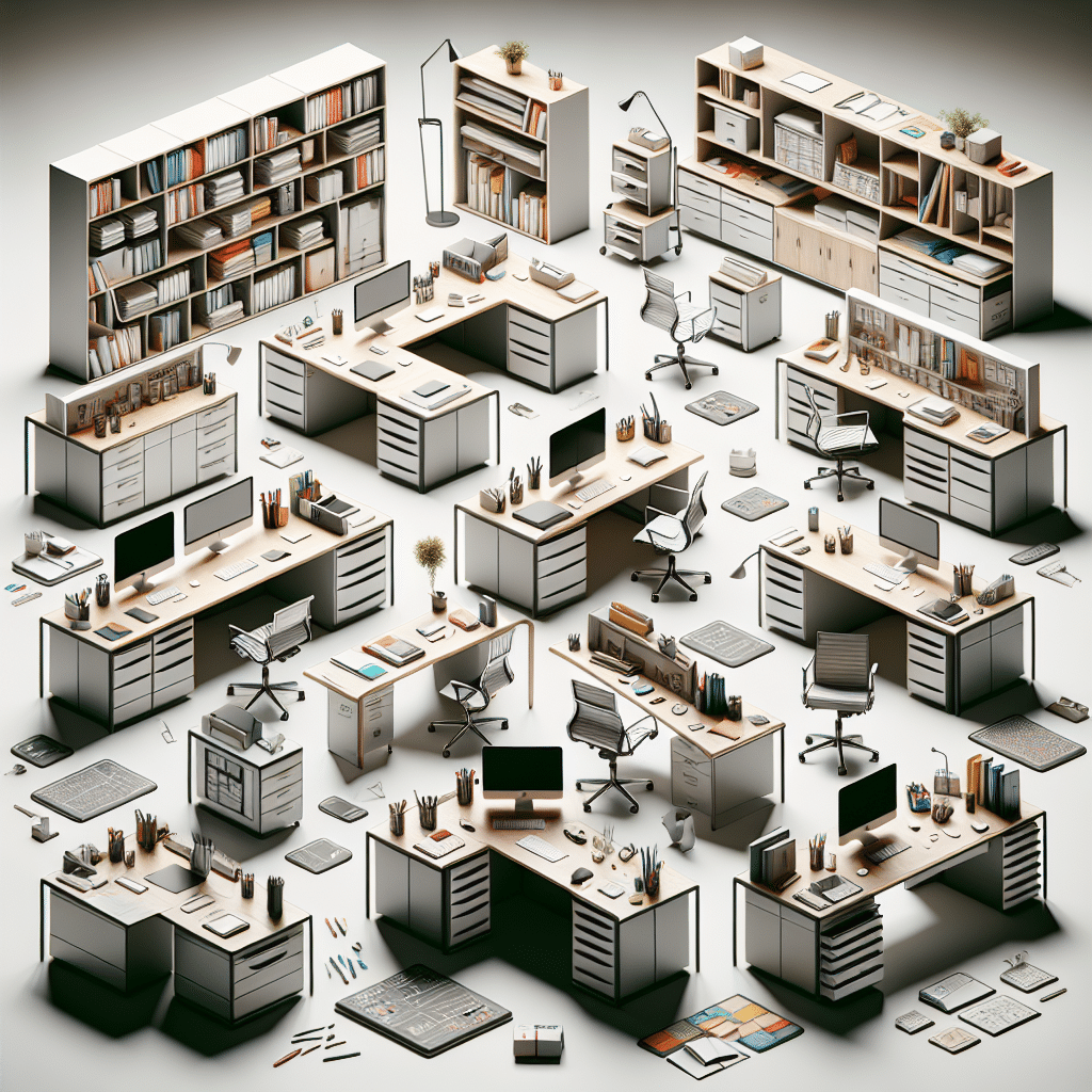 office desks with storage solutions to boost productivity