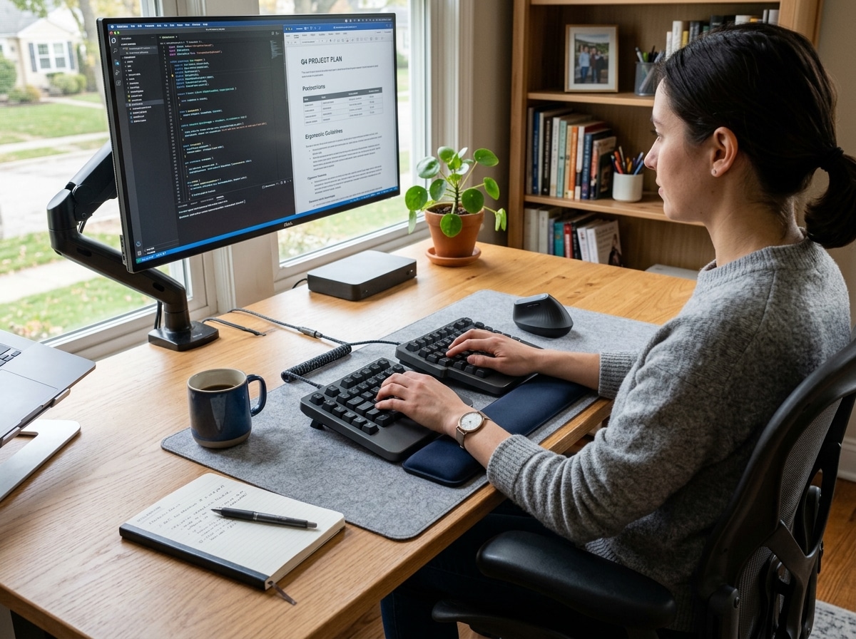 keyboard for better posture