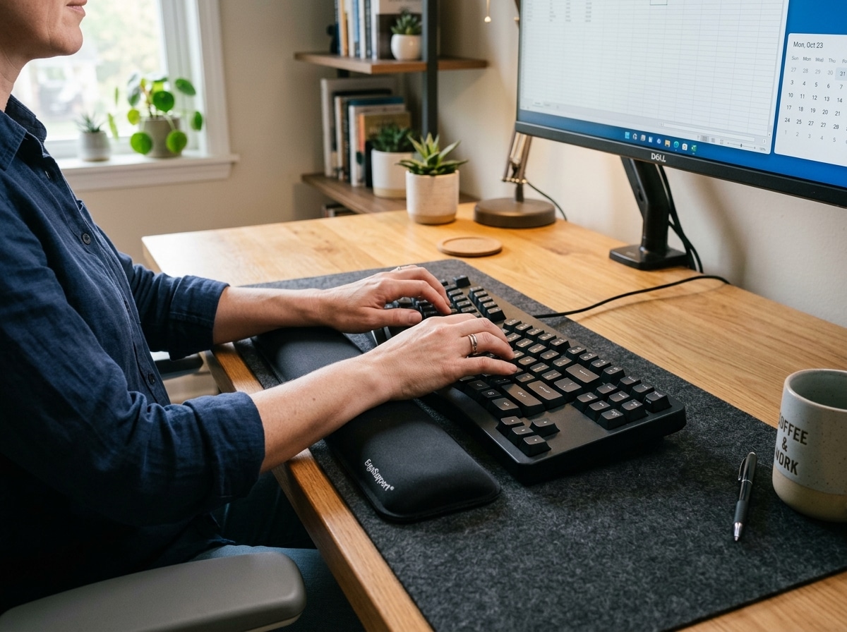 keyboard setup for comfort
