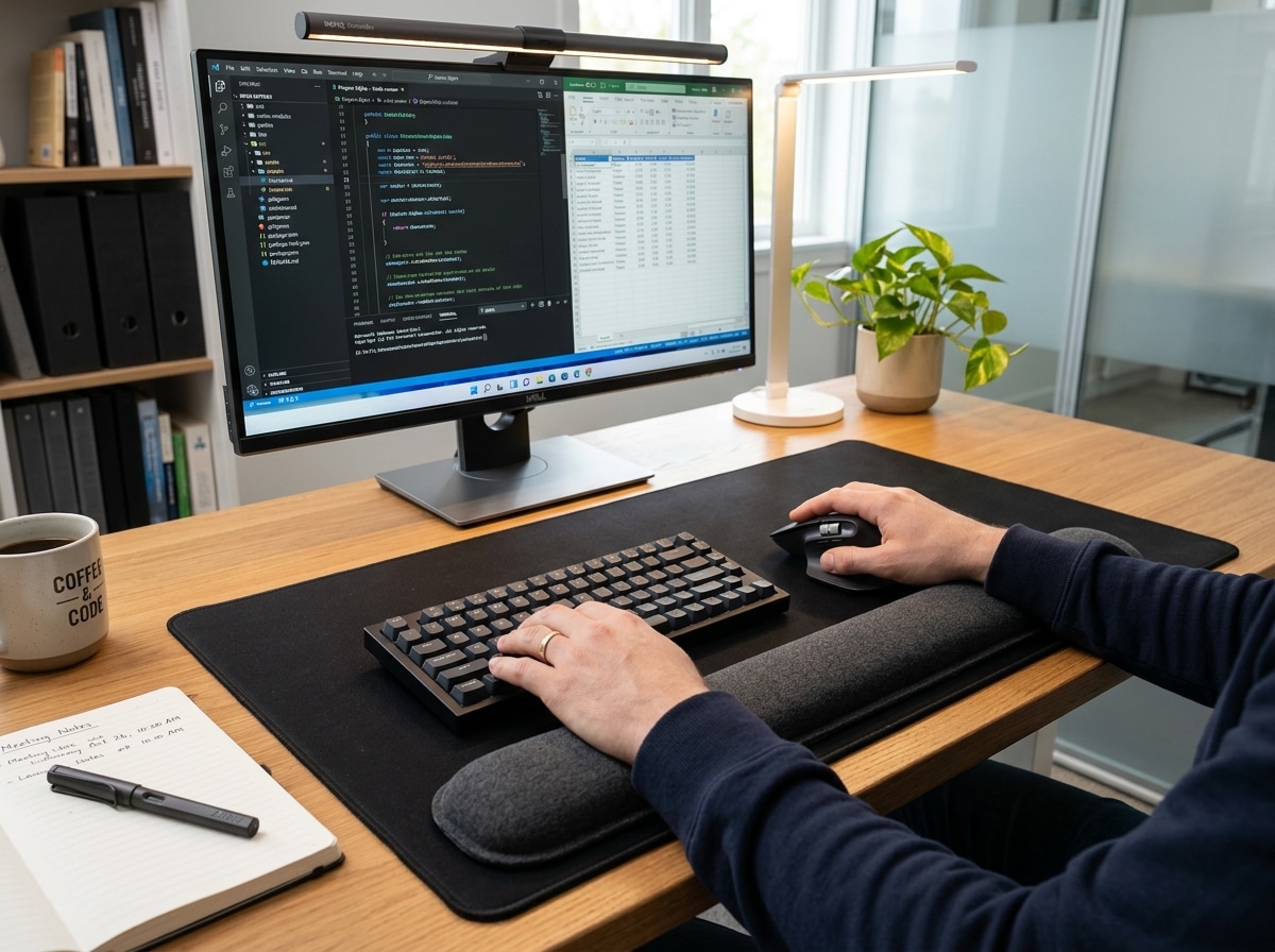 mouse pad with wrist rest