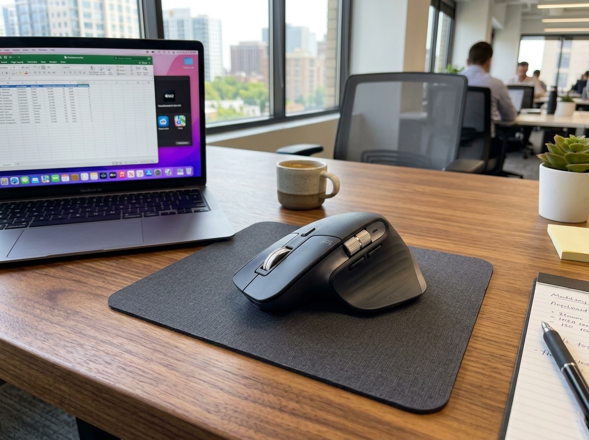 ergonomic left handed wireless mouse